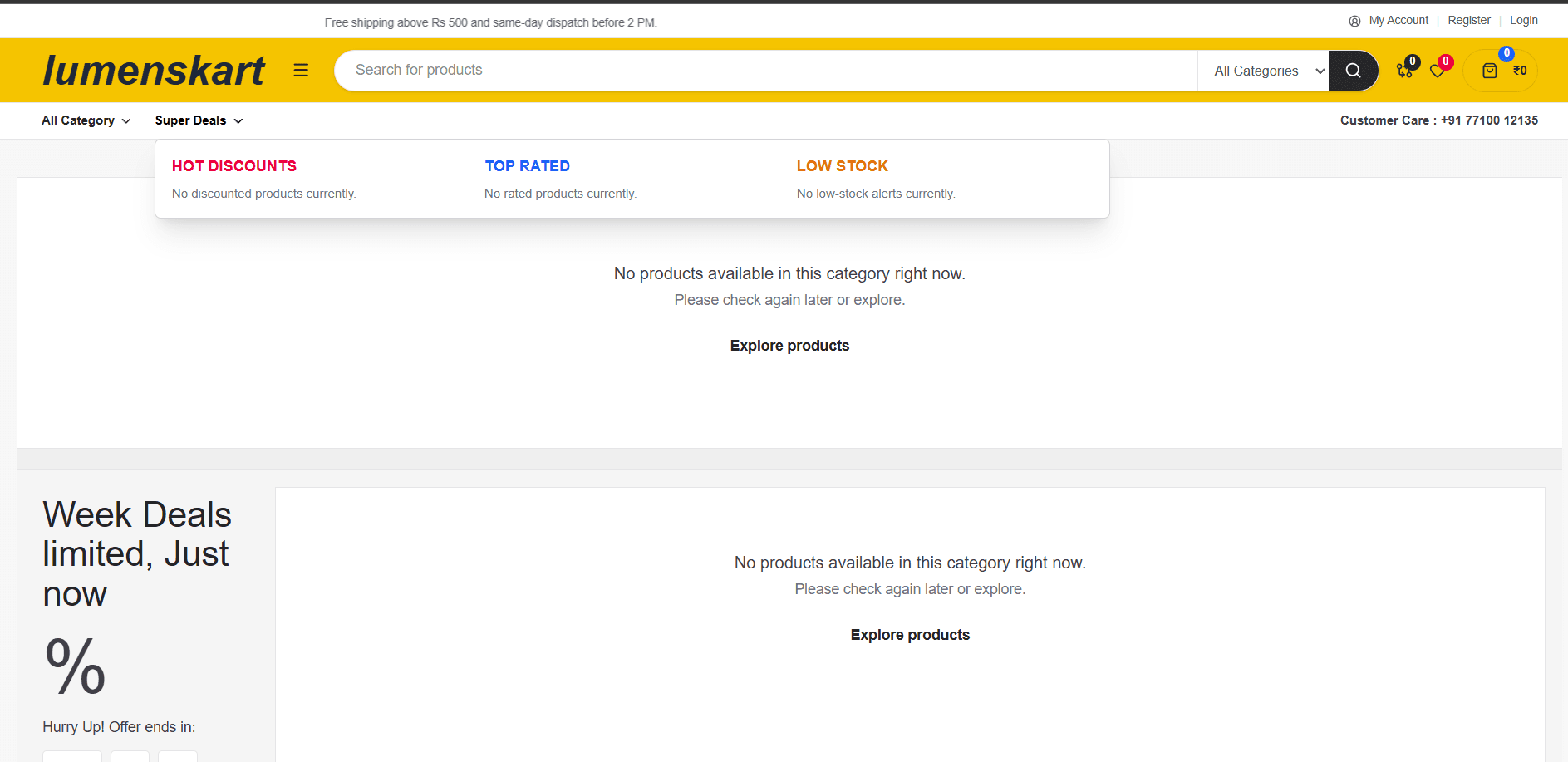 Built and deployed Lumenskart, a production-style Next.js ecommerce storefront with an admin CMS.